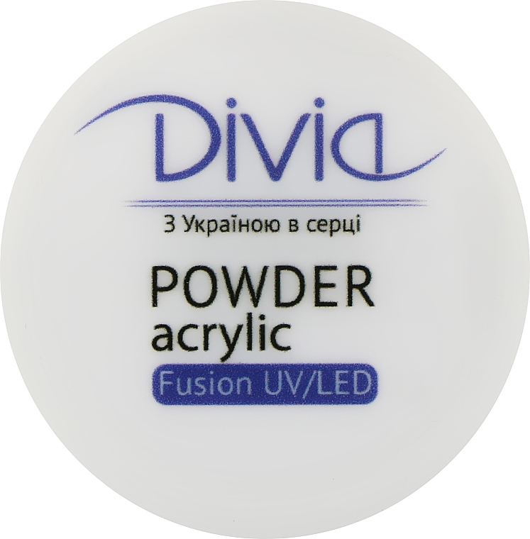 Proszek akrylowy do przedłużania paznokci, Di1814 - Divia Acrylic Powder Fusion UV/LED