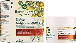 Odżywczy krem do skóry suchej i bardzo suchej Olej arganowy - Farmona Herbal Care Regenerating Cream — Zdjęcie N2