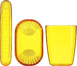 Kup Zestaw toaletowy, 42058, żółty - Top Choice Set (accessory/3pcs)