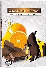 Zestaw podgrzewaczy Pomarańcza i czekolada - Bispol Chocolate Orange Scented Candles — Zdjęcie N1