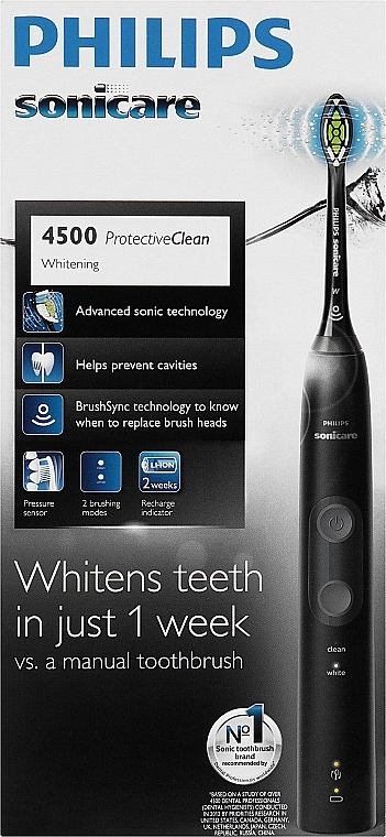 Elektryczna soniczna szczoteczka do zębów - Philips Sonicare Protective Clean HX6830/44 — Zdjęcie N1