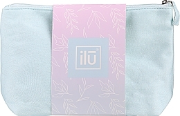 Kosmetyczka bawełniana, niebieska - Ilu Cotton Cosmetic Bag — Zdjęcie N2