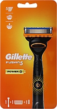 Kup Maszynka do golenia z 1 wymiennym ostrzem na baterie (pomarańczowy) - Gillette Fusion5 Power