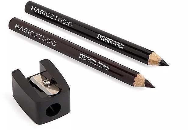Zestaw - Magic Studio Eyes (eye/pencil/05g + br/pencil/0.5g + accessories/1pcs) — Zdjęcie N2