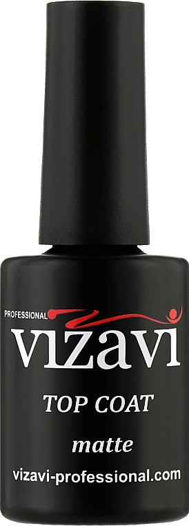 Nielepiący się matowy top coat do paznokci - Vizavi Professional VTC-13 — Zdjęcie N1