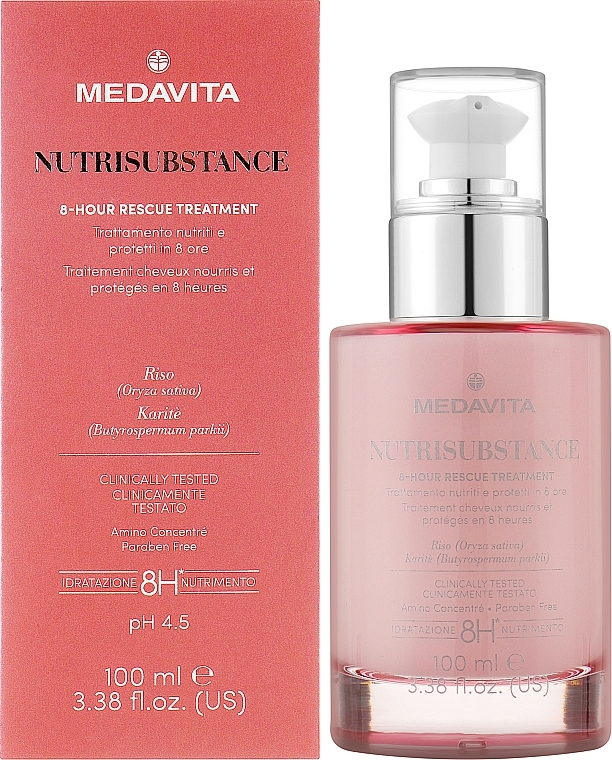 Krem do włosów, odżywczy - Medavita Nutrisubstance 8-Hour Rescue Treatment — Zdjęcie N2