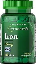 Kup Suplement diety Siarczan żelaza, 65 mg - Puritan's Pride Iron 65mg Ferrous Sulfate Tablets