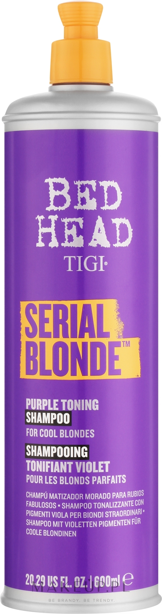 Fioletowy szampon do włosów blond - Tigi Bed Head Serial Blonde Purple Toning Shampoo — Zdjęcie 600 ml