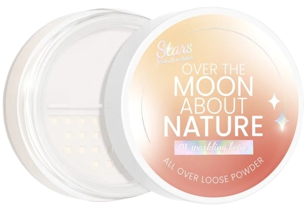 Puder sypki do twarzy i pod oczy - Stars From The Stars Over The Moon About Nature All Over Loose Powder — Zdjęcie 01 - Sparkling Beige