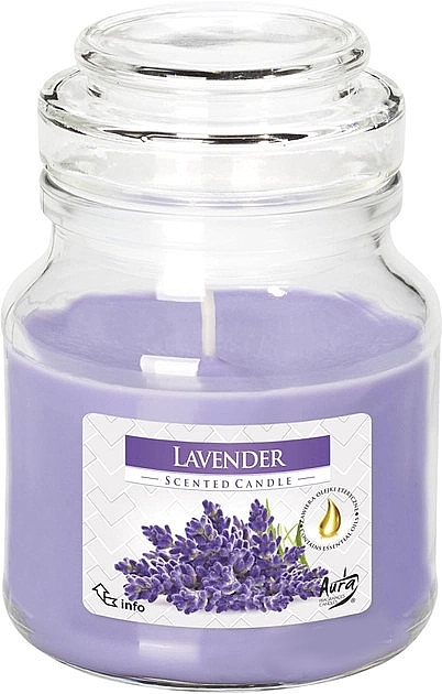 Świeca zapachowa w szkle Lawenda - Bispol Scented Candle Lavender — Zdjęcie N1