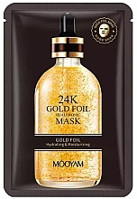 Kup Nawilżająca maska ​​do twarzy z kwasem hialuronowym i 24-karatowym złotem - Mooyam 24K Gold Foil Hyaluronic Mask