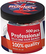 Kup Silikonowe gumki do włosów, przezroczyste - Ronney Professional Silicone Hair Bands