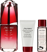 Zestaw kosmetyków przeciwstarzeniowych - Shiseido Global Age Defense Program (f/con 50 ml + f/foam 30 ml + f/soft 30 ml) — Zdjęcie N2