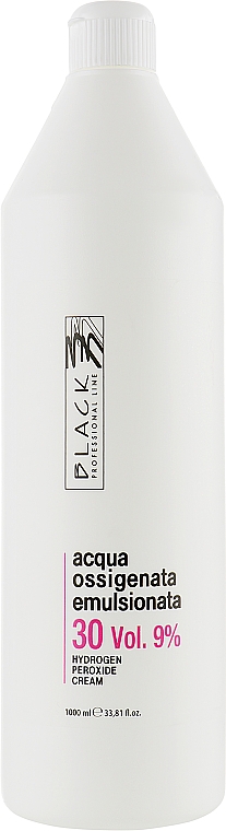 Utleniacz w kremie 30 Vol. 9% - Black Professional Line Cream Hydrogen Peroxide — Zdjęcie N3