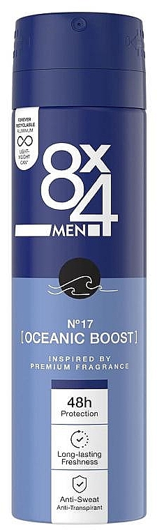 Dezodorant - 8x4 Men №17 Oceanic Boost Deodorant — Zdjęcie N1