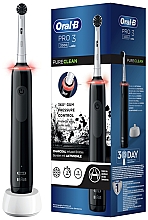 Elektryczna szczoteczka do zębów, czarna - Oral-B Pro 3 3000 Pure Clean Toothbrush — Zdjęcie N2