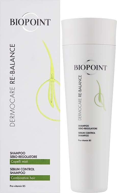 Szampon regulujący wydzielanie sebum - Biopoint Dermocare Re-Balance Shampoo Sebo-Regolatore — Zdjęcie N2