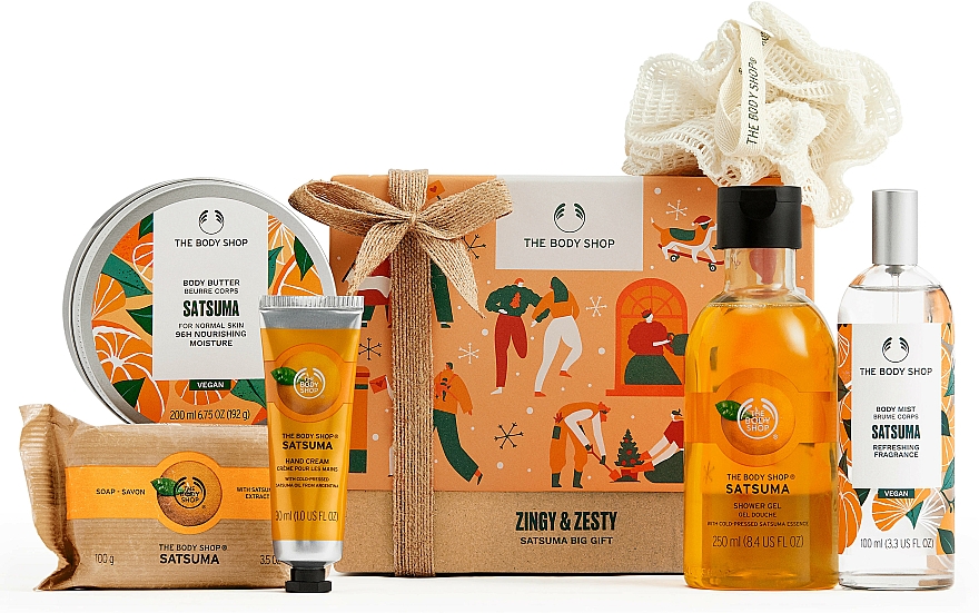 Zestaw prezentowy, 6 produktów - The Body Shop Satsuma Medium Gift Set — фото N1