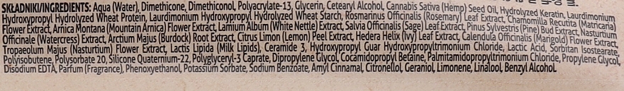 Wygładzające serum do włosów Konopie - Farmona Herbal Care Smoothing Hair Serum with Hemp Oil and Protein — Zdjęcie N2