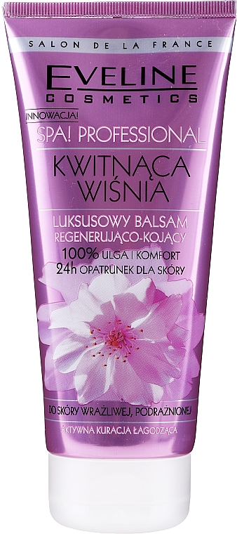 Luksusowy balsam regenerująco-kojący Kwitnąca wiśnia - Eveline Cosmetics Spa! Professional Balm