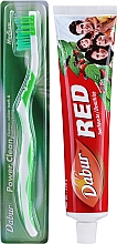 Kup Zestaw do pielęgnacji zębów - Dabur Red (toothbrush/1pc + toothpaste/200g)