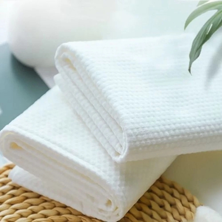 Ręcznik jednorazowy 140 x 70 cm, perłowy, biały - Etto Fit&Spa — Zdjęcie N3
