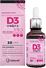 Kup Suplement diety dla dzieci Witamina D3 Drops, w kroplach - Laborell