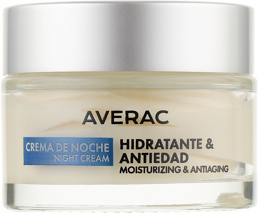 Nawilżający krem ​​przeciwzmarszczkowy na noc - Averac Essential Anti-Rides Hydrating Night Cream — Zdjęcie N2