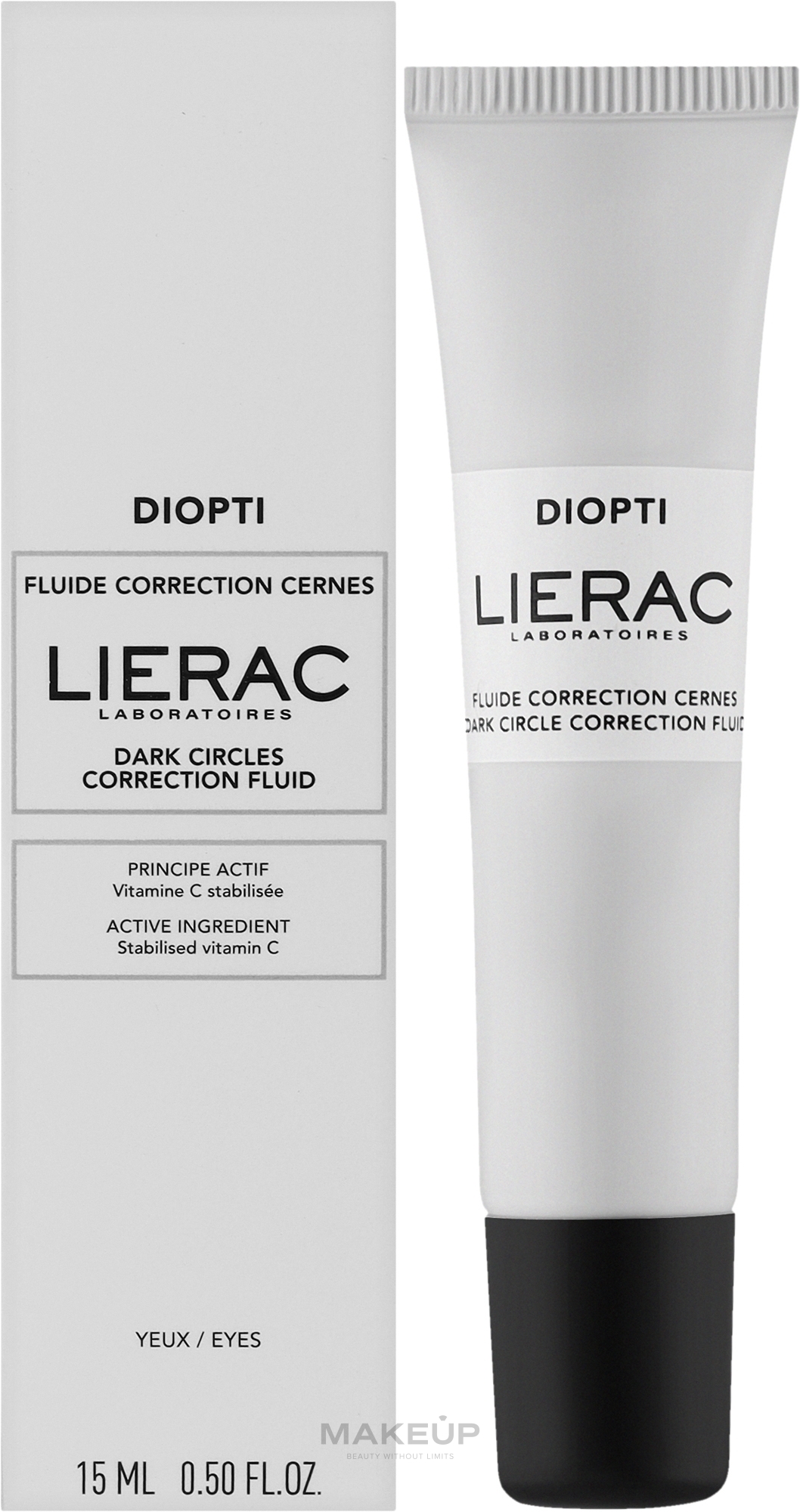 Fluid korygujący cienie pod oczami - Lierac Diopti Dark Circle Correction Fluid — Zdjęcie 15 ml