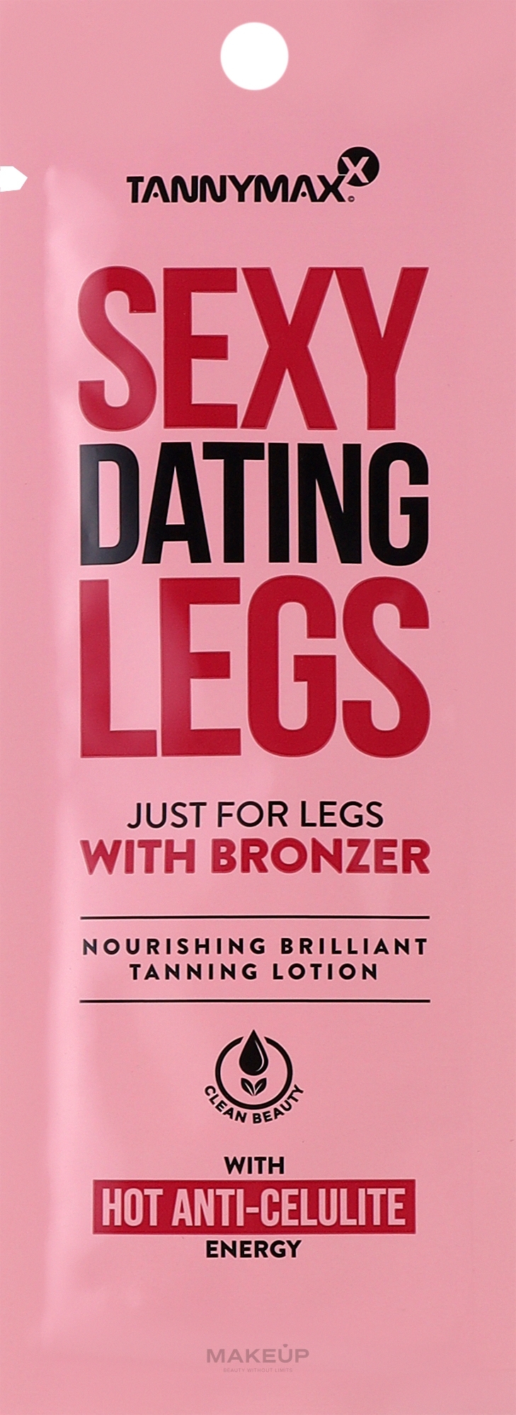 Brązujący balsam do nóg z rozgrzewającą formułą - Tannymaxx Sexy Dating Legs Brilliant Hot Bronzer (sachet) — Zdjęcie 15 ml