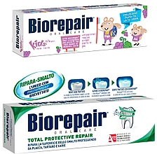 Zestaw - Biorepair (toothpaste/50 + toothpaste/75ml) — Zdjęcie N1
