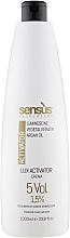 Kup Stabilizujący krem-utleniacz do włosów 1,5% - Sensus Lux Activator Cream 5Vol