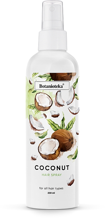 Kokosowy spray do wszystkich rodzajów włosów - Botanioteka Hair Spray Coconut — Zdjęcie N5