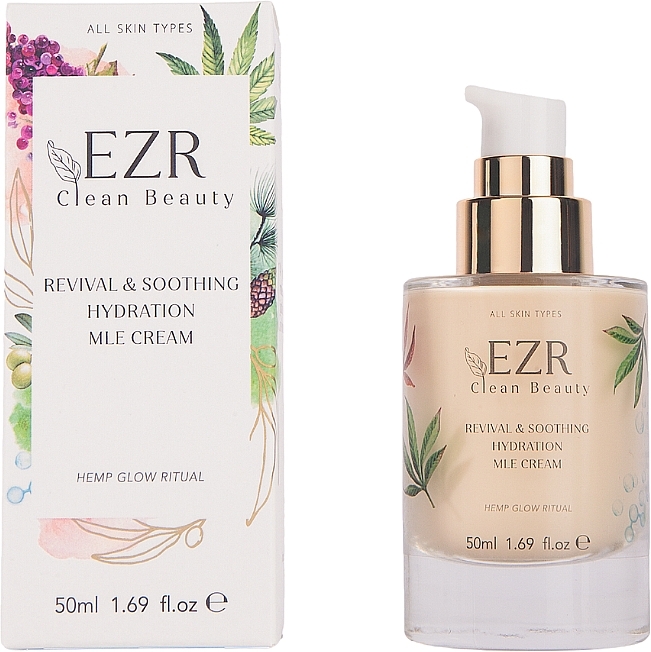 Kojący krem do twarzy - EZR Clean Beauty Revival & Soothing Hydration Mle Cream — Zdjęcie N2
