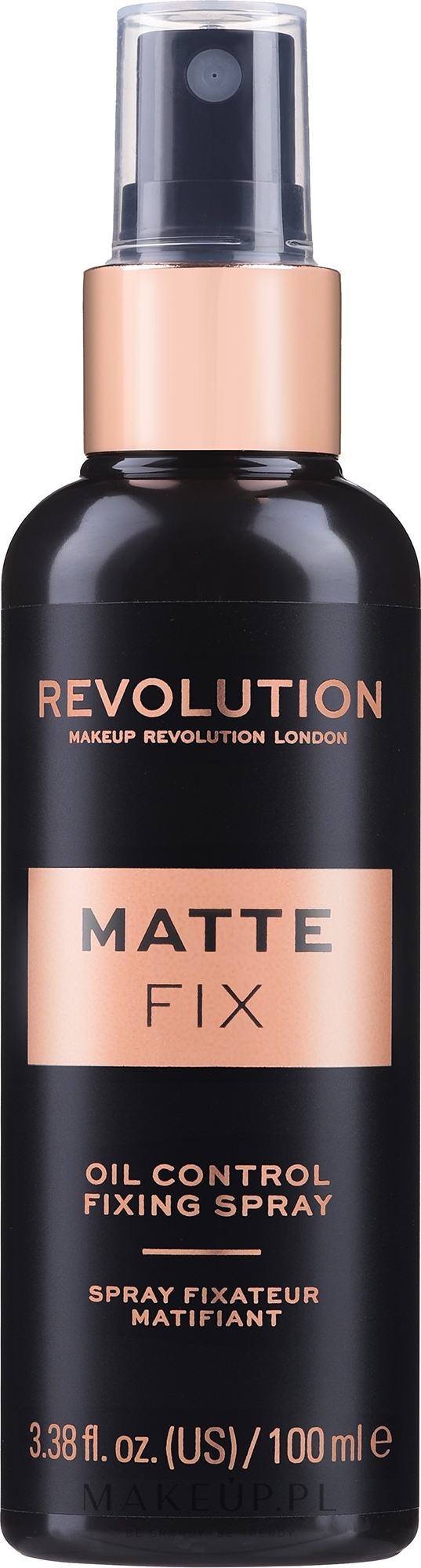 Utrwalacz makijażu w sprayu - Makeup Revolution Matte Fix Oil Control Fixing Spray — Zdjęcie 100 ml