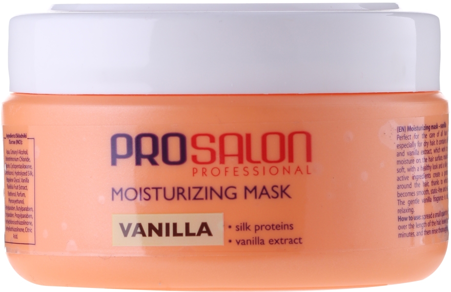 Nawilżająca maska do włosów suchych Wanilia - Prosalon Vanilla Moisturizing Mask — Zdjęcie N3