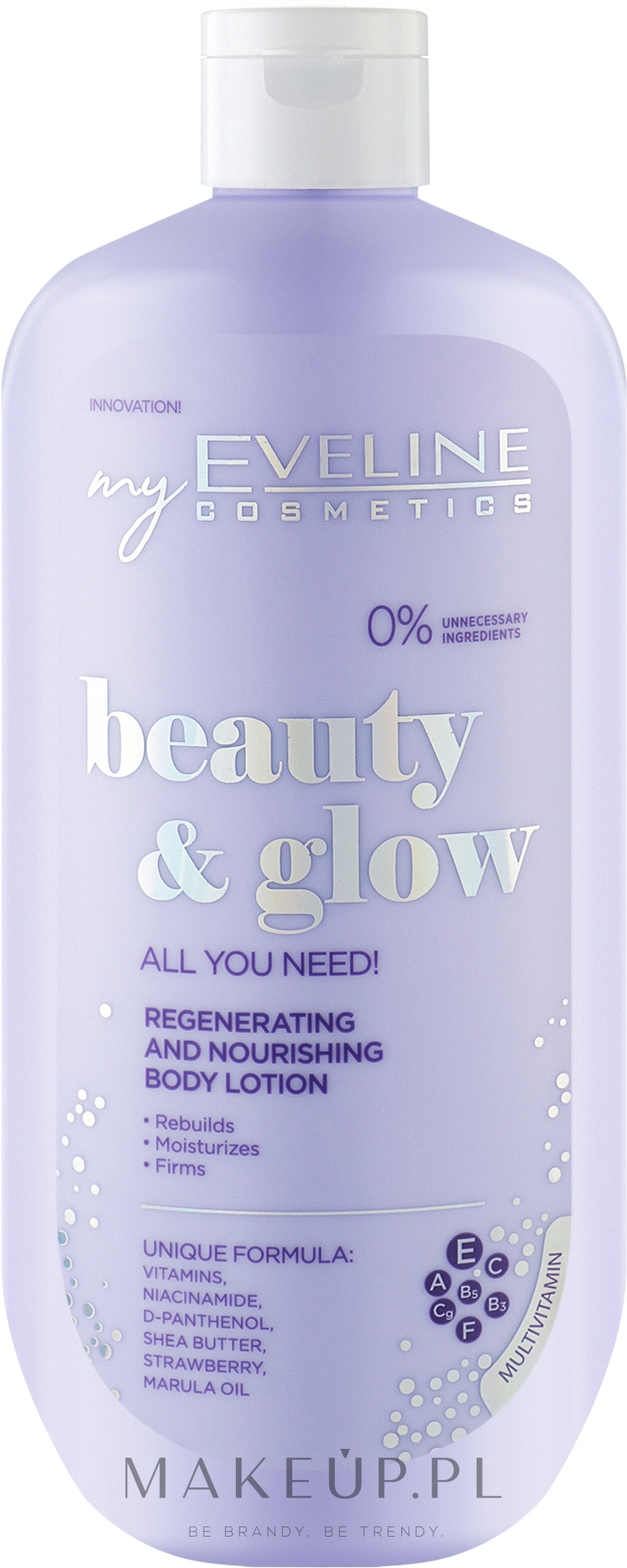 Regenerujący balsam odżywczy do ciała - Eveline Cosmetics Beauty & Glow All You Need! — Zdjęcie 350 ml