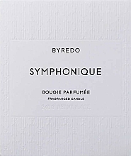 Świeca zapachowa - Byredo Fragranced Candle Symphonique  — Zdjęcie N2
