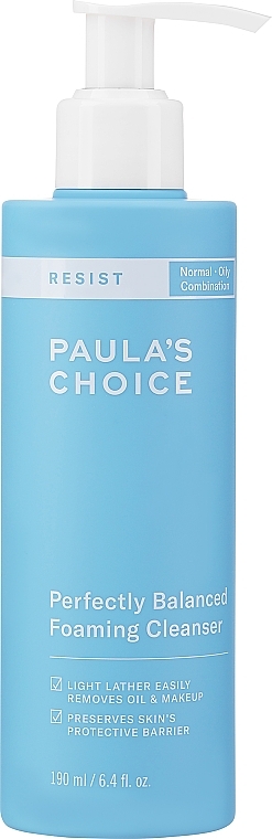 Łagodna pianka do codziennego oczyszczania twarzy - Paula's Choice Perfectly Balanced Foaming Cleanser — Zdjęcie N1