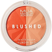 Podwójny róż do twarzy - MUA Blushed Duo Powder Blusher — Zdjęcie N1