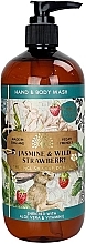 Kup Żel do mycia rąk i ciała Jaśmin i truskawka - The English Soap Company Anniversary Jasmine & Wild Strawberry Hand & Body Wash
