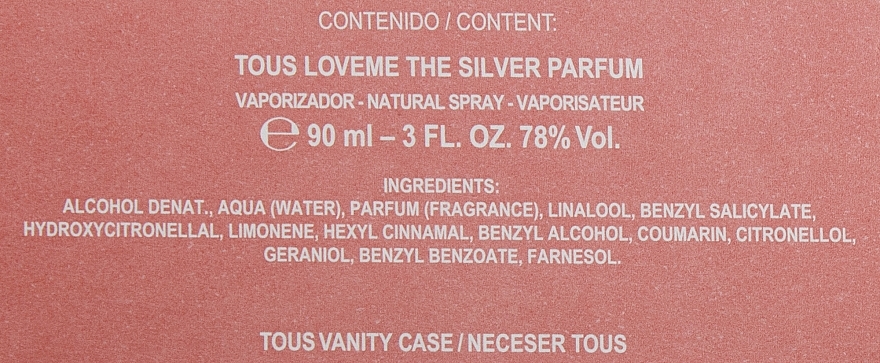 Tous LoveMe The Silver Parfum - Zestaw (edp/90ml + bag) — Zdjęcie N5