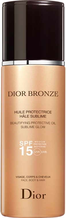 Upiększający olejek ochronny do opalania (SPF 15) - Dior Bronze Beautifying Protective Oil Sublime Glow SPF 15 — Zdjęcie N1
