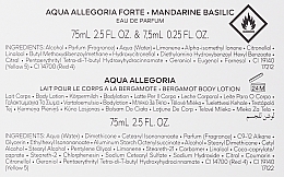 Zestaw (edp 75 ml + b/lot 75 ml + edp 7.5 ml ) - Guerlain Aqua Allegoria Forte Mandarine Basilic — Zdjęcie N3