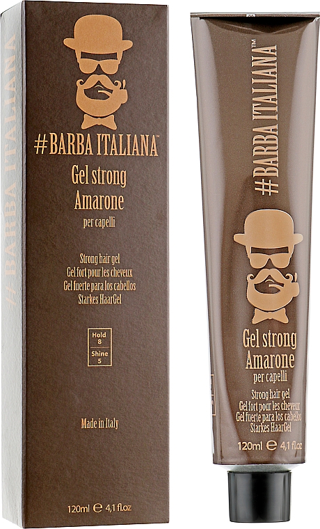 Mocny żel utrwalający do włosów - Barba Italiana Gel Strong Amarone  — Zdjęcie N1