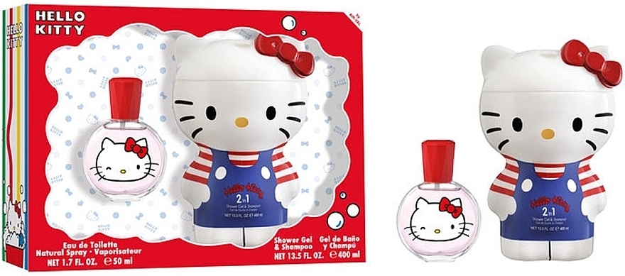 Air-Val International Hello Kitty - Zestaw (edt/50ml + sh/gel/shm/400ml) — Zdjęcie N1