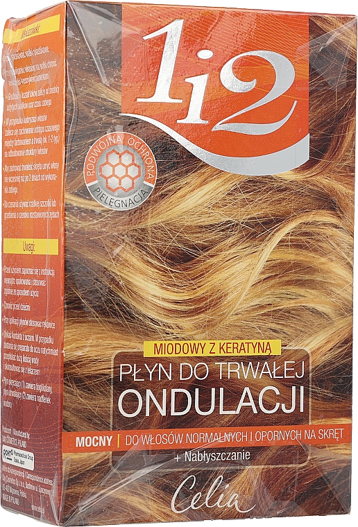 PRZECENA! Miodowy płyn do trwałej ondulacji do włosów normalnych i odpornych na skręt - Celia 1 i 2 * — Zdjęcie N8