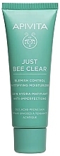 Matujący krem nawilżający do skóry z problemami - Apivita Just Bee Clear Blemish Control Mattifying Moisturizer — Zdjęcie N1