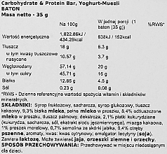 PRZECENA! Baton proteinowy o smaku jogurtu z muesli - Weider Carbohydrate & Protein Bar Yoghurt-Muesli * — Zdjęcie N3