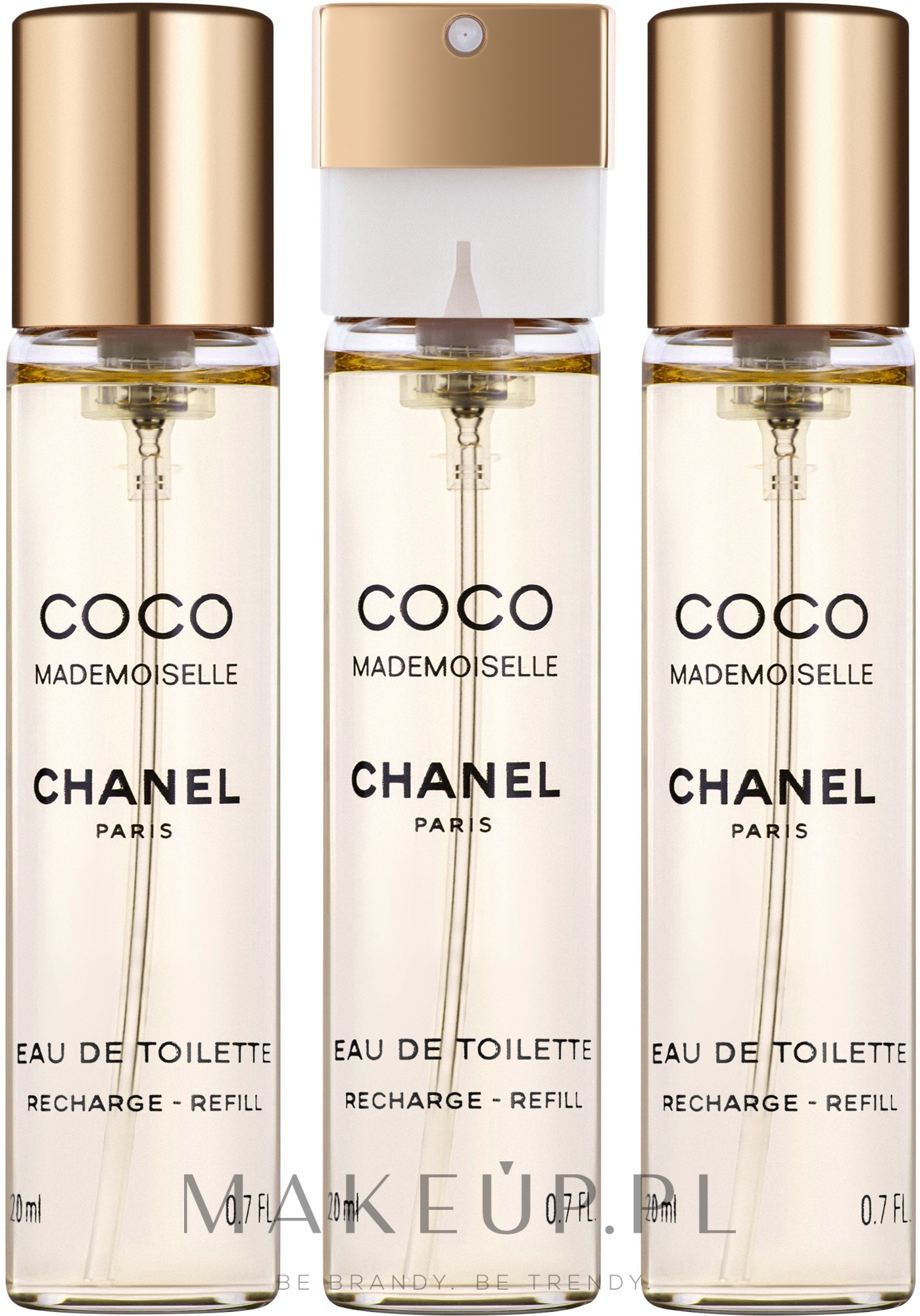 Chanel Coco Mademoiselle - Woda toaletowa (trzy wymienne wkłady) — Zdjęcie 3 x 20 ml